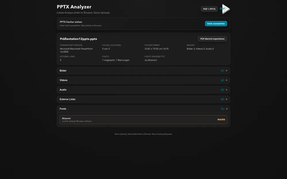 PPTX Analyzer