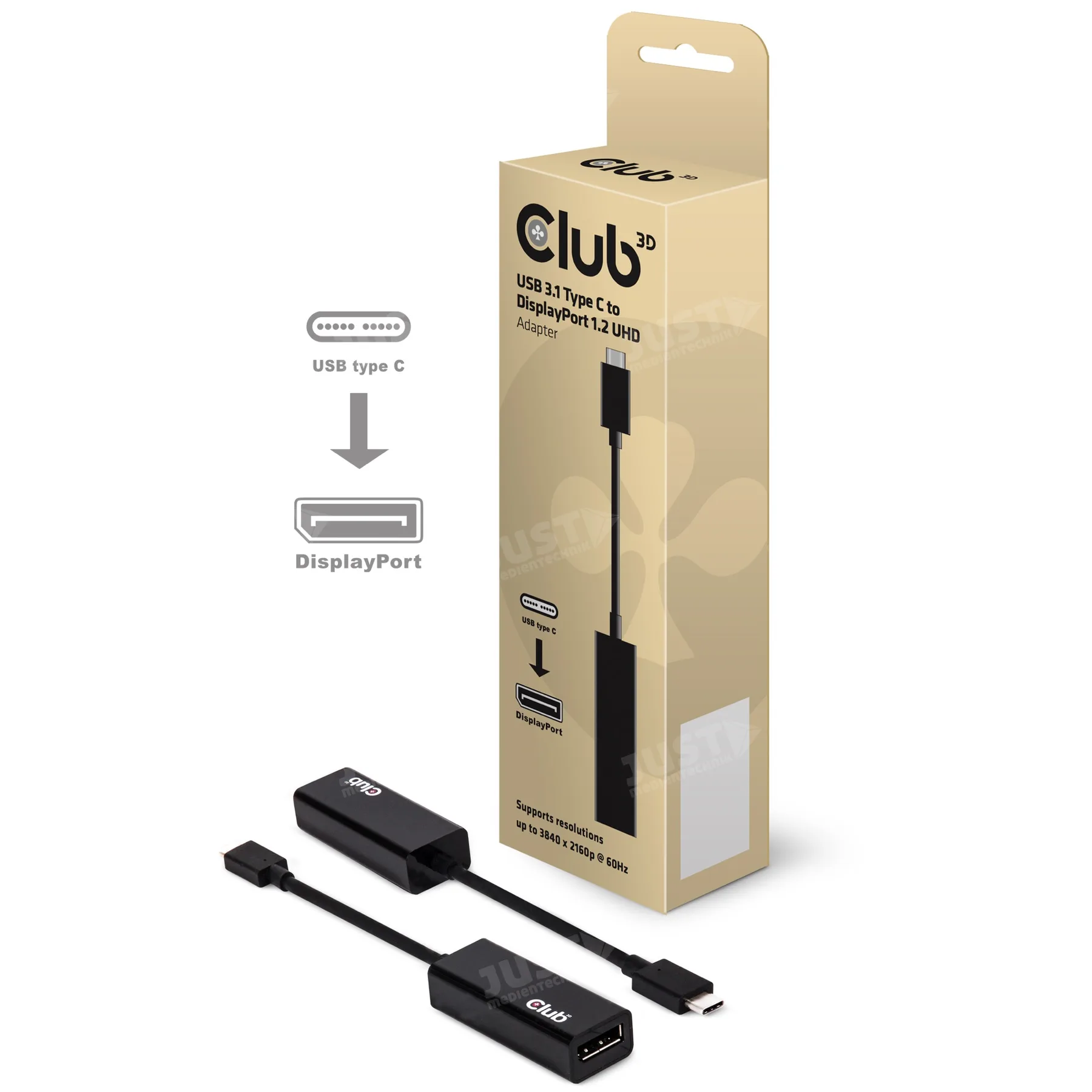 USB 3.1 Typ C -> DisplayPort 1.2 Adapter CAC-1507