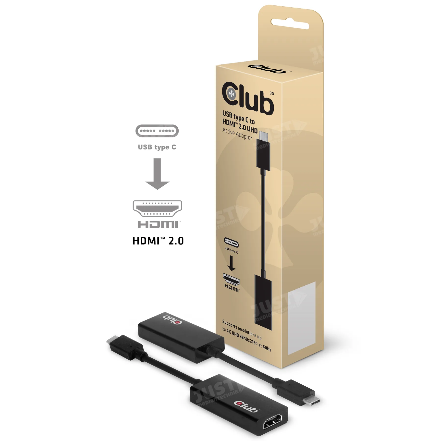 USB 3.1 Typ C -> HDMI 2.0 UHD Adapt. CAC-1504
