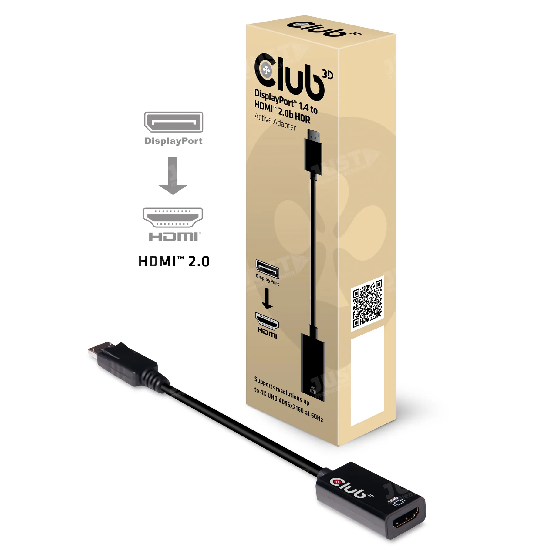 Displayport 1.4 -> HDMI 2.0b Adapt. CAC-1080