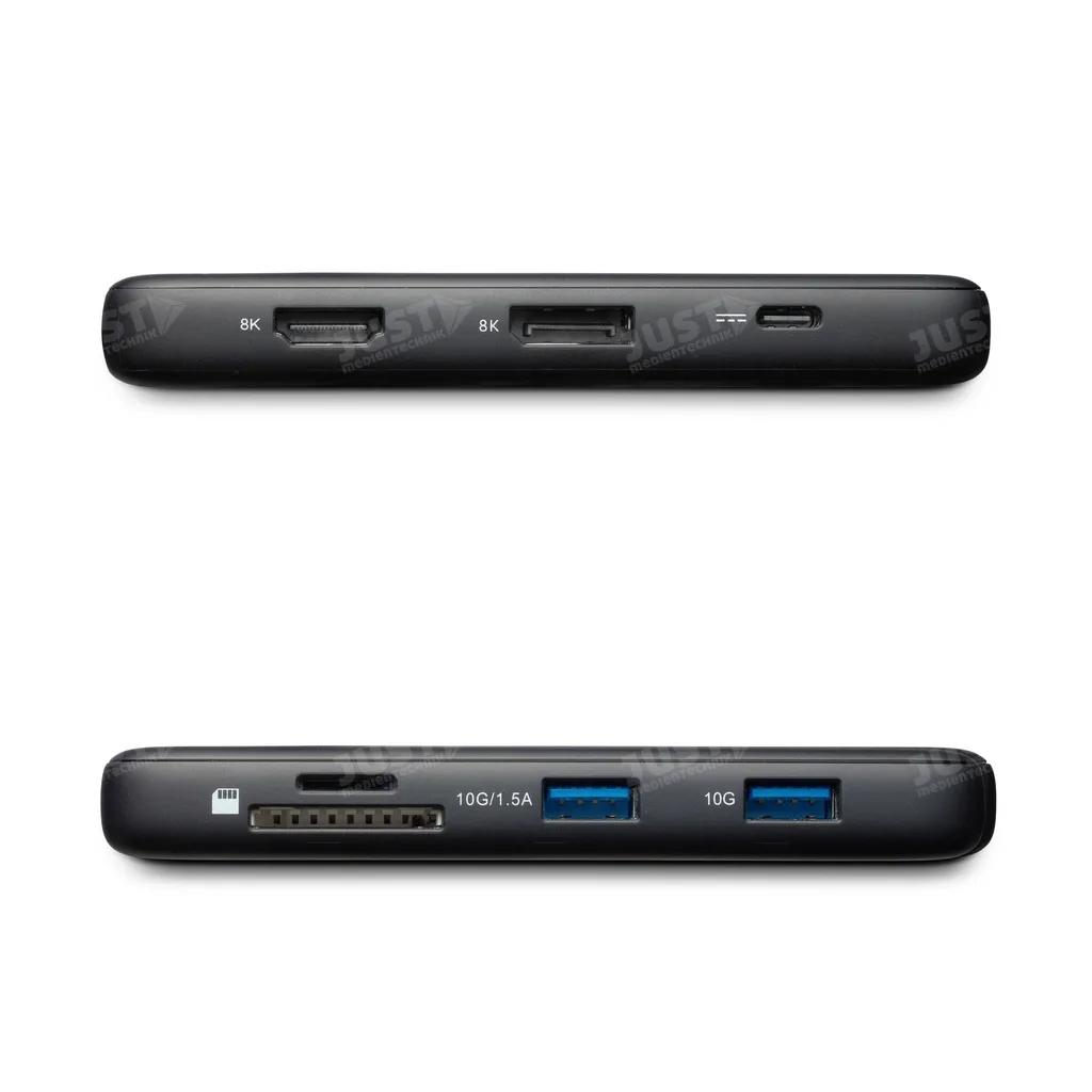 USB Type C Dock, HDMI2.1, DP1.2, Ethernet, 2x USB-A
